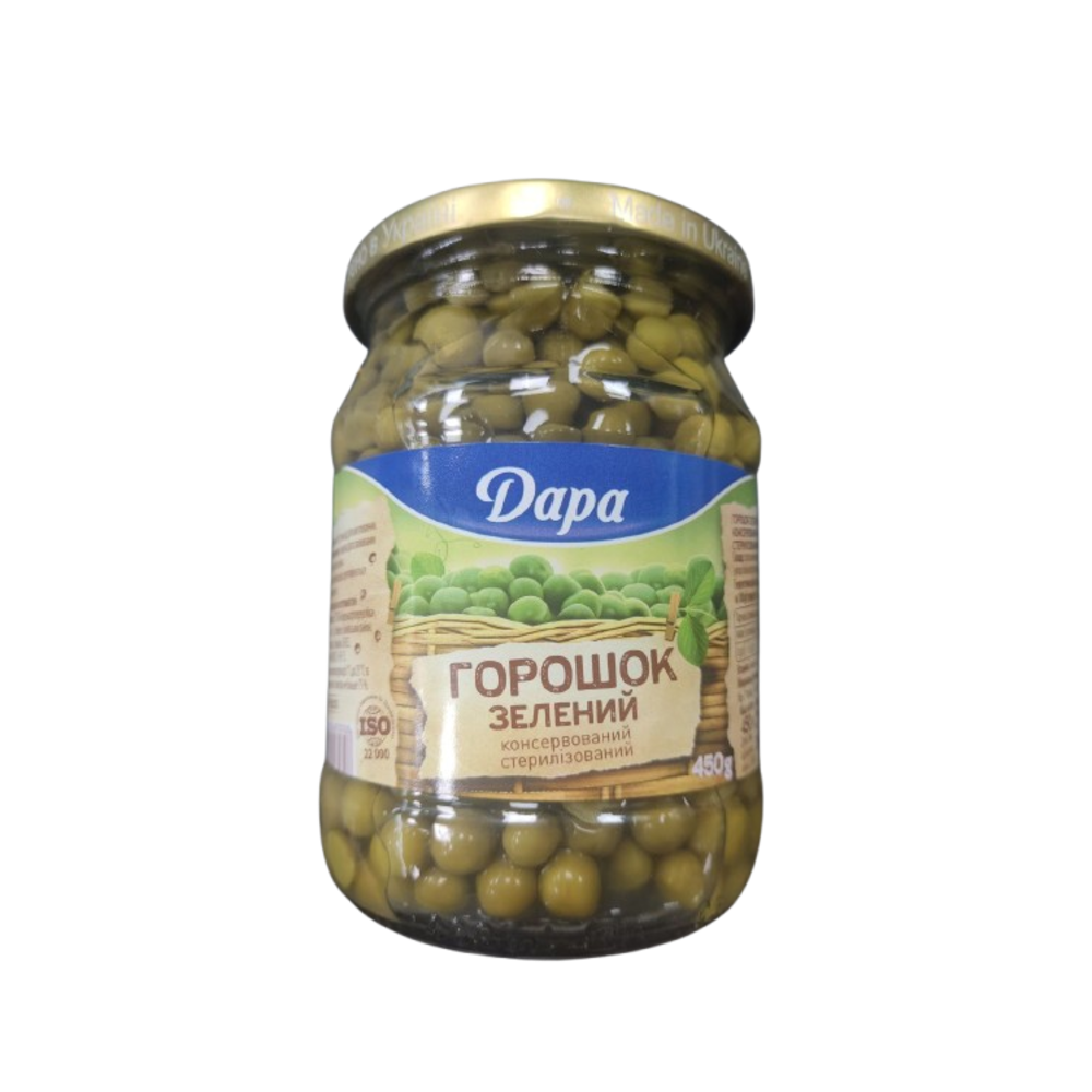 Горошок зелений Гурман "Дара" 460 г