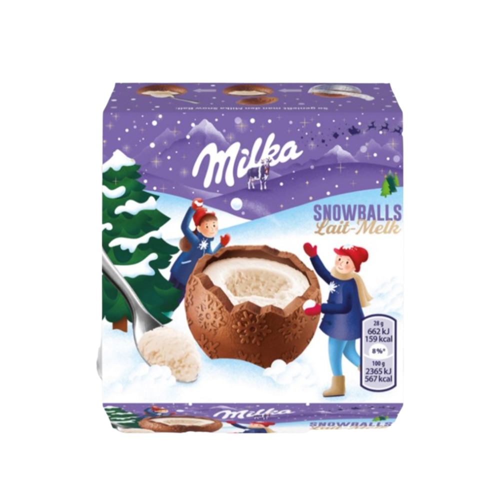 Сноуболы с начинкой milchcreme Milka 136г✔️ Купить в Одессе