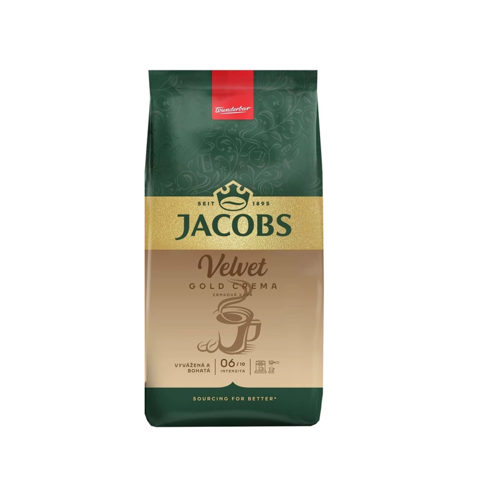 Кофе зерно Jacobs Velvet GOLD Crema 1 кг