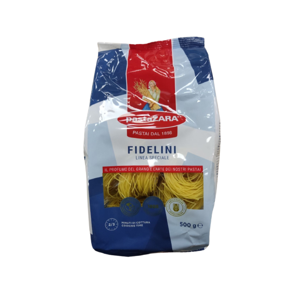 Макарони "Pasta Zara" №100 Fidelini, 500 г ✔️ Купити в Одесі