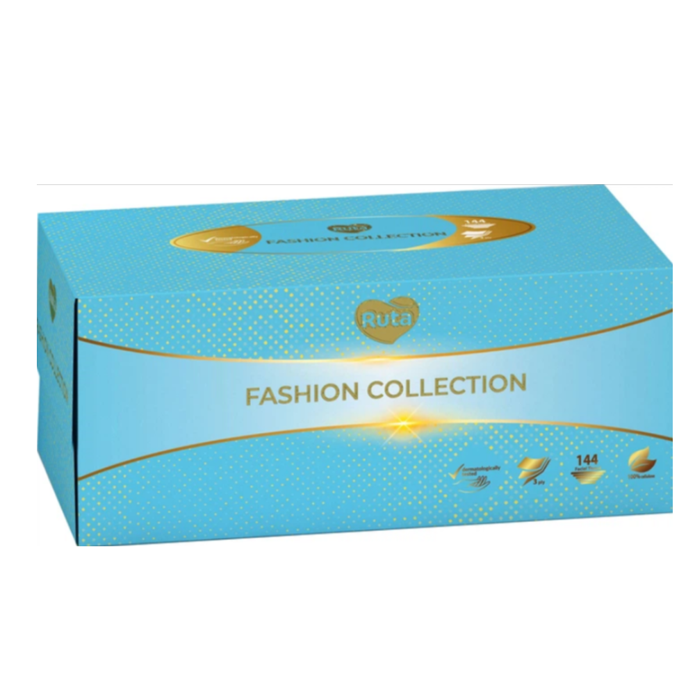 Салфетки косметические Ruta Fashion Collection 144 листов 3 слоя
