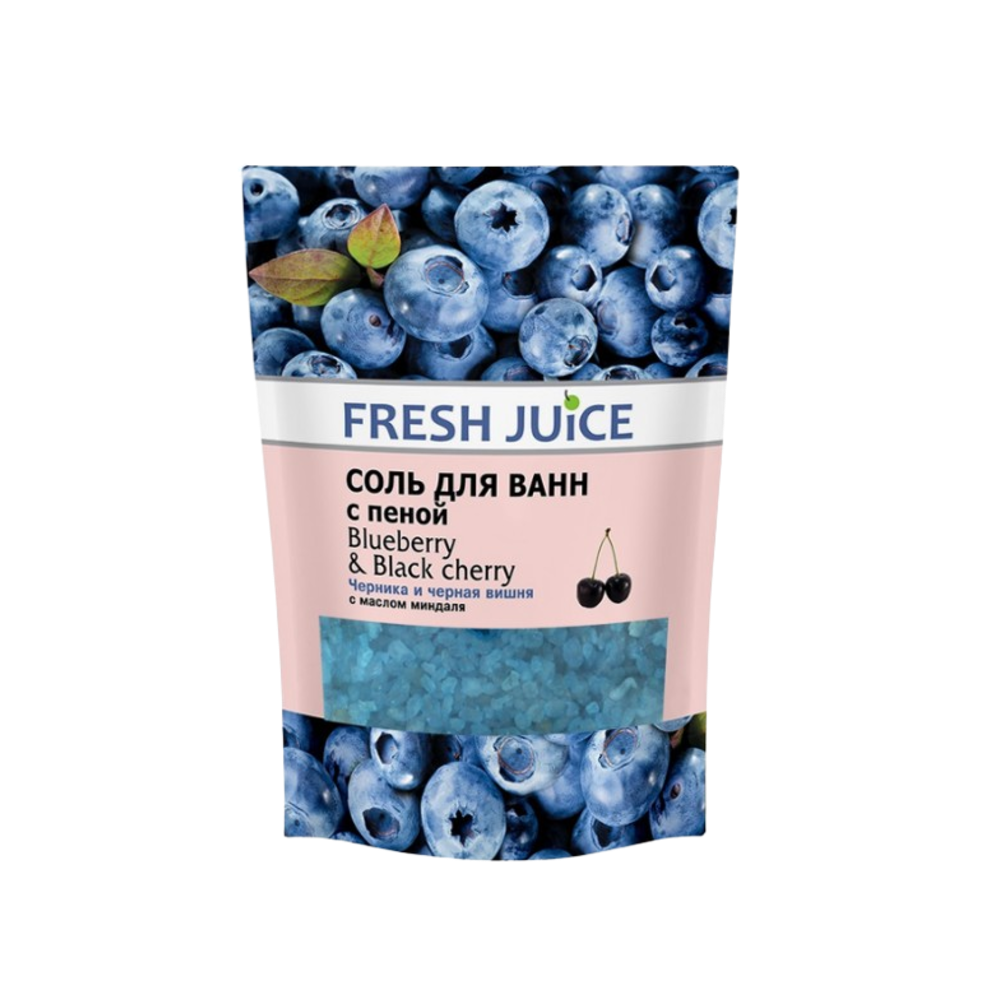 Соль для ванн Fresh Juice Blueberry & Black Cherry 500 г