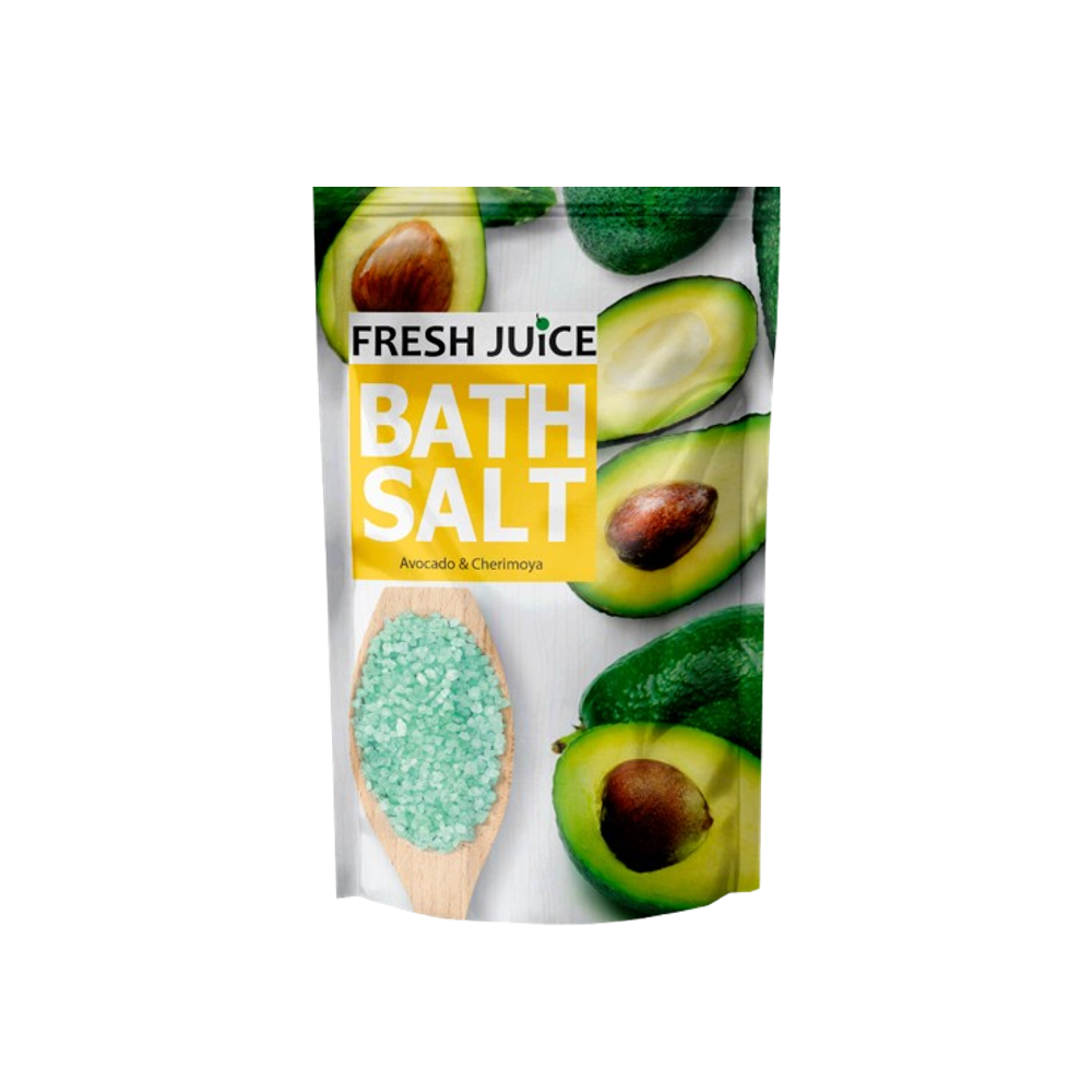 Сіль для ванн з піною Fresh Juice Avocado & Cherimoya дой-пак 500 г