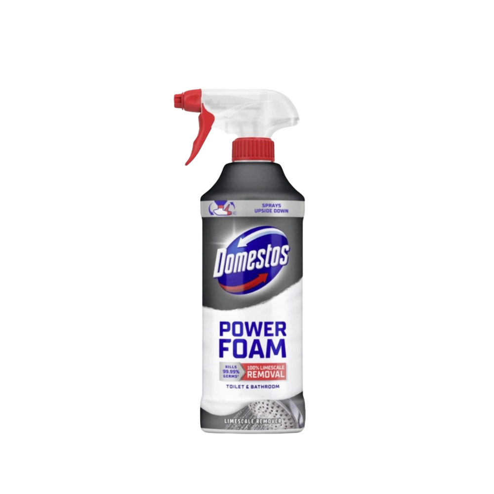 Спрей-піна для чищення унітазу та ванної Domestos Пауер для видалення нальоту 435 мл