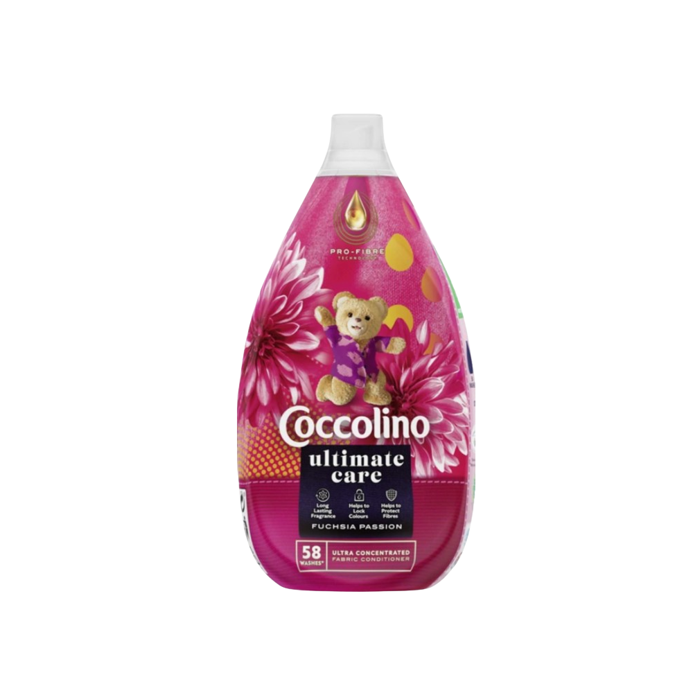 Ультраконцентрований кондиціонер для білизни Coccolino Ultimate Care Fuschia passion 870 мл
