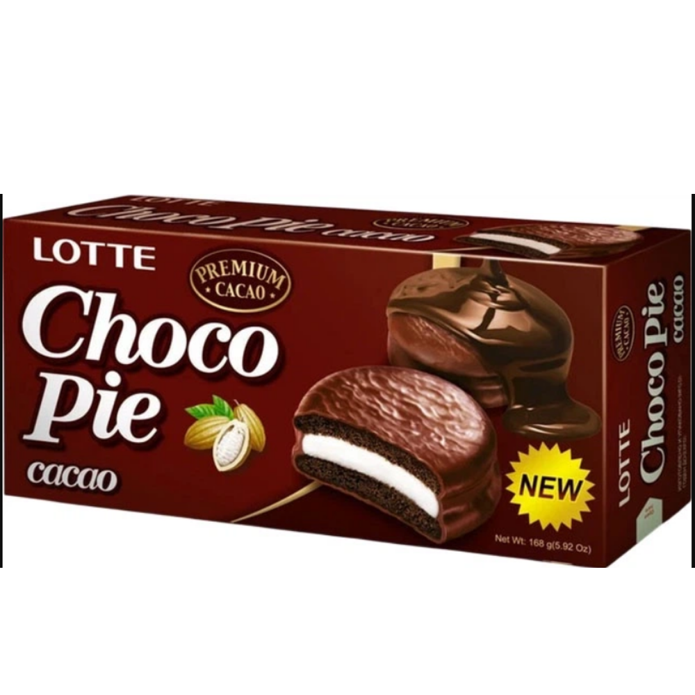 Печиво шоколадне з какао-бобами Сhoco Pie 168г