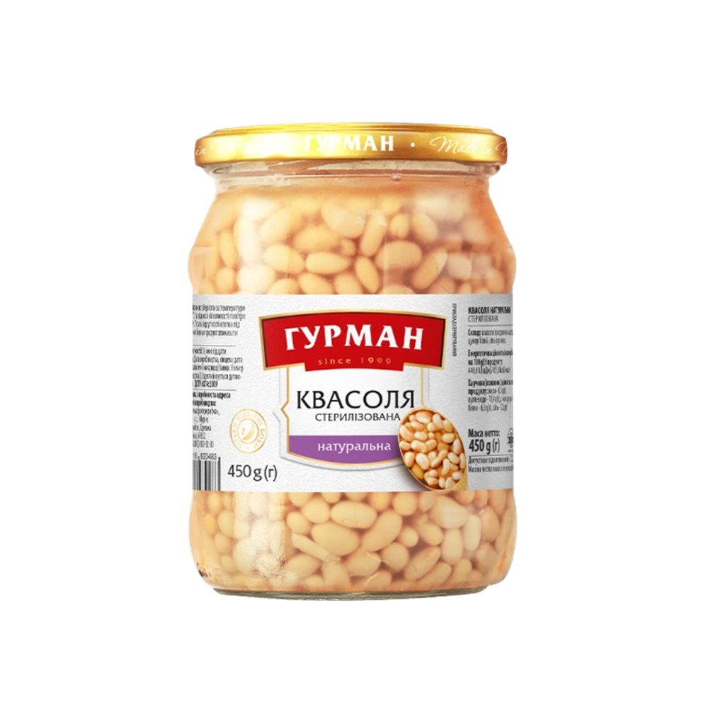 Квасоля Гурман натуральна 450 г ✔️ Ціна в Одесі