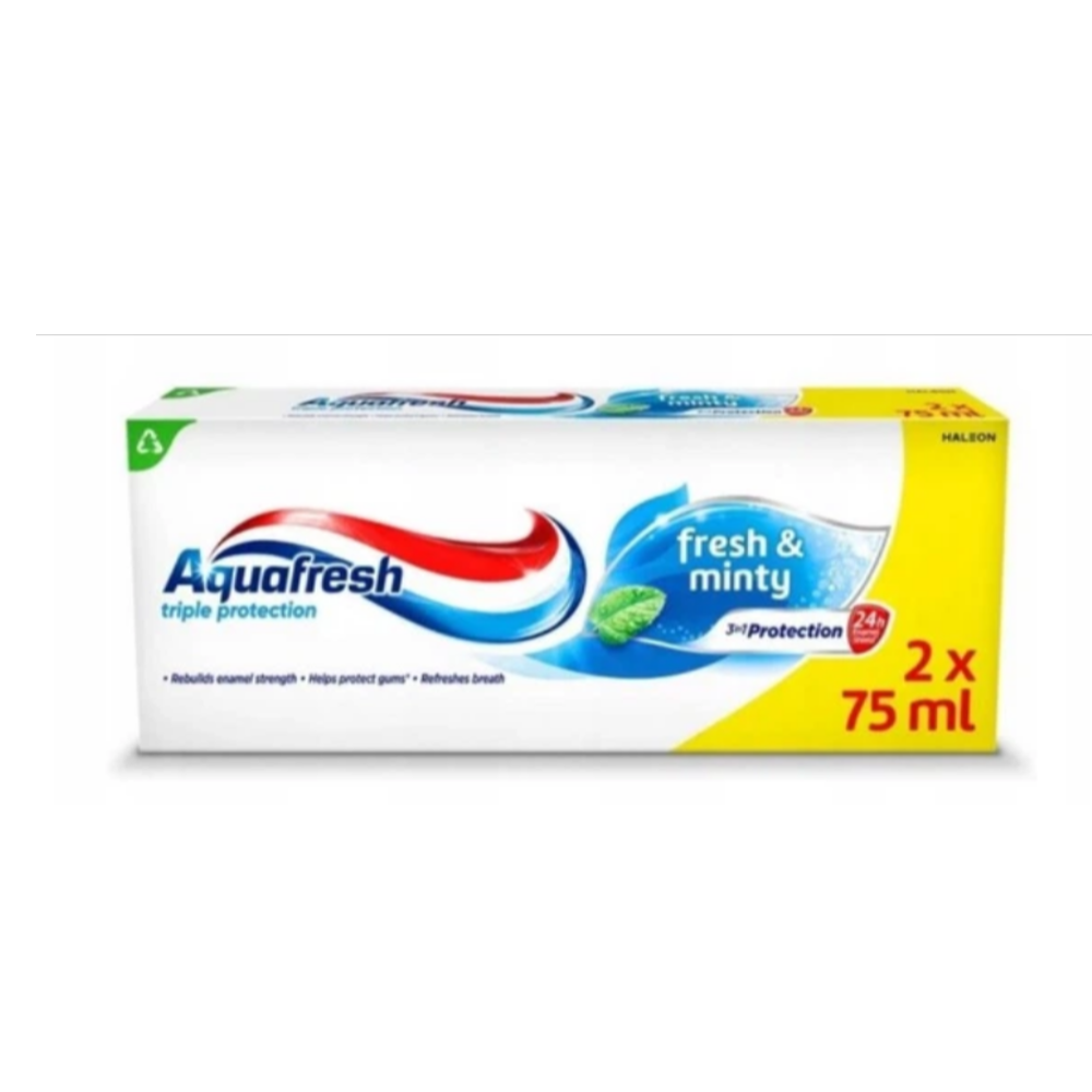 Зубная паста Aquafresh освежающая – мятная 2 х 75 мл купить ✔️ OtValentiny