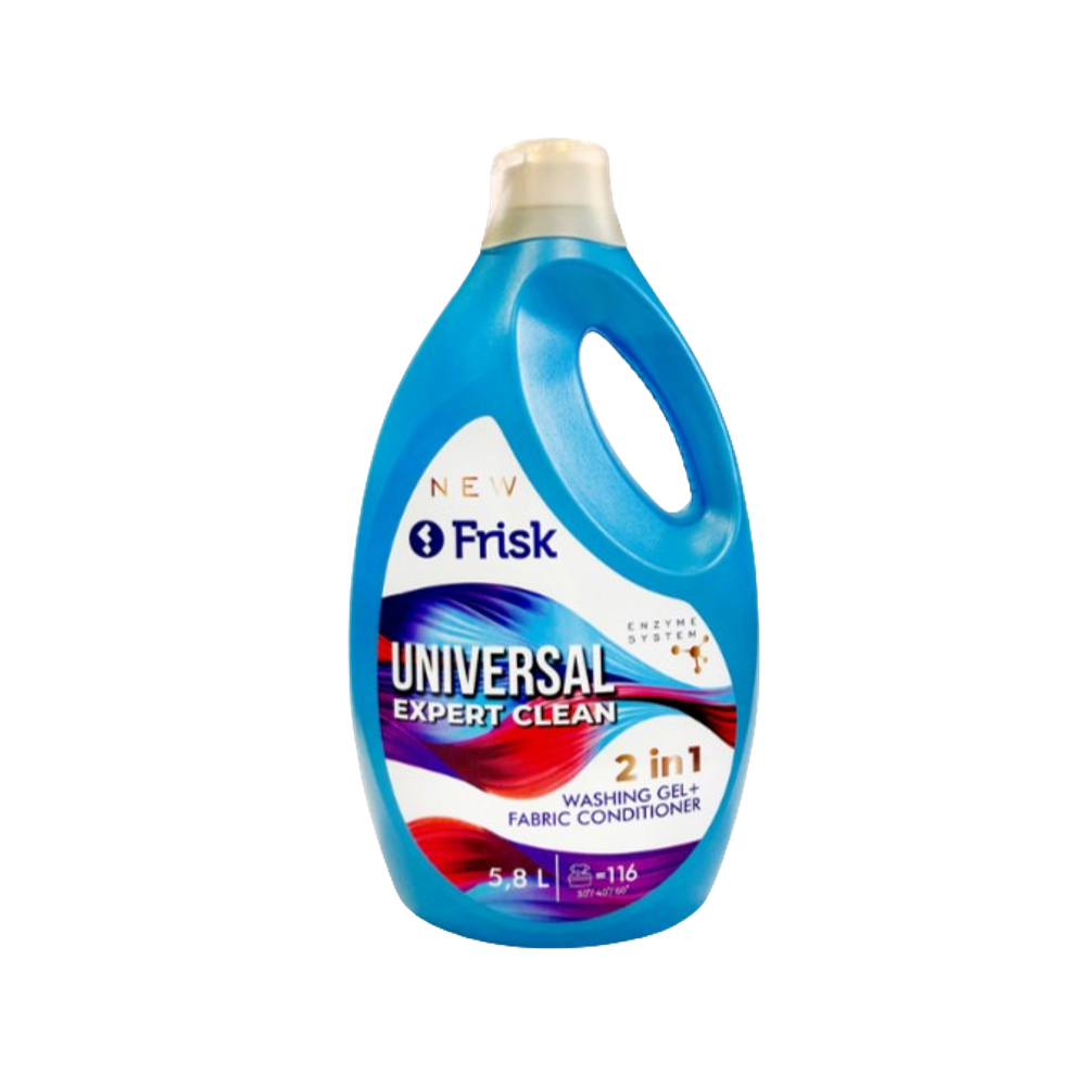 Гель для прання універсальний Frisk Expert Clean 5.8 л ✔️ Ціна в Одесі