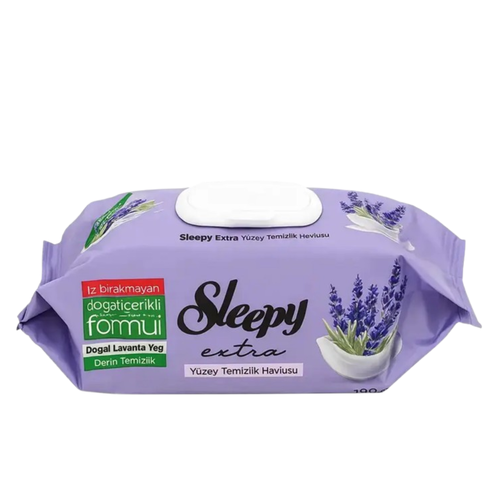 Вологі серветки рушники для прибирання будинку господарські побутові Sleepy Easy Clean Lavander 100 шт