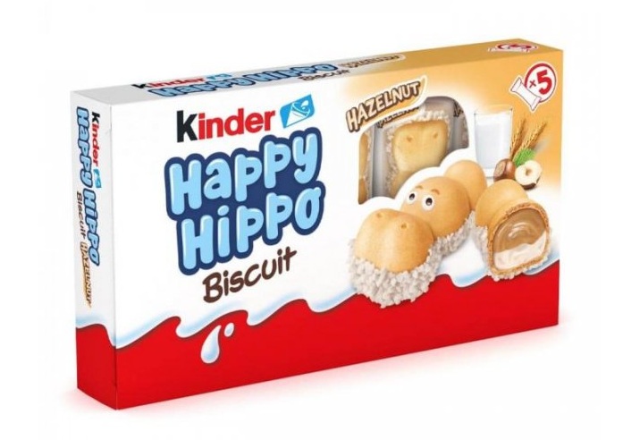 Печиво Kinder Happy Hippo з горіхами та вершковим кремом ✔️ Ціна в Одесі