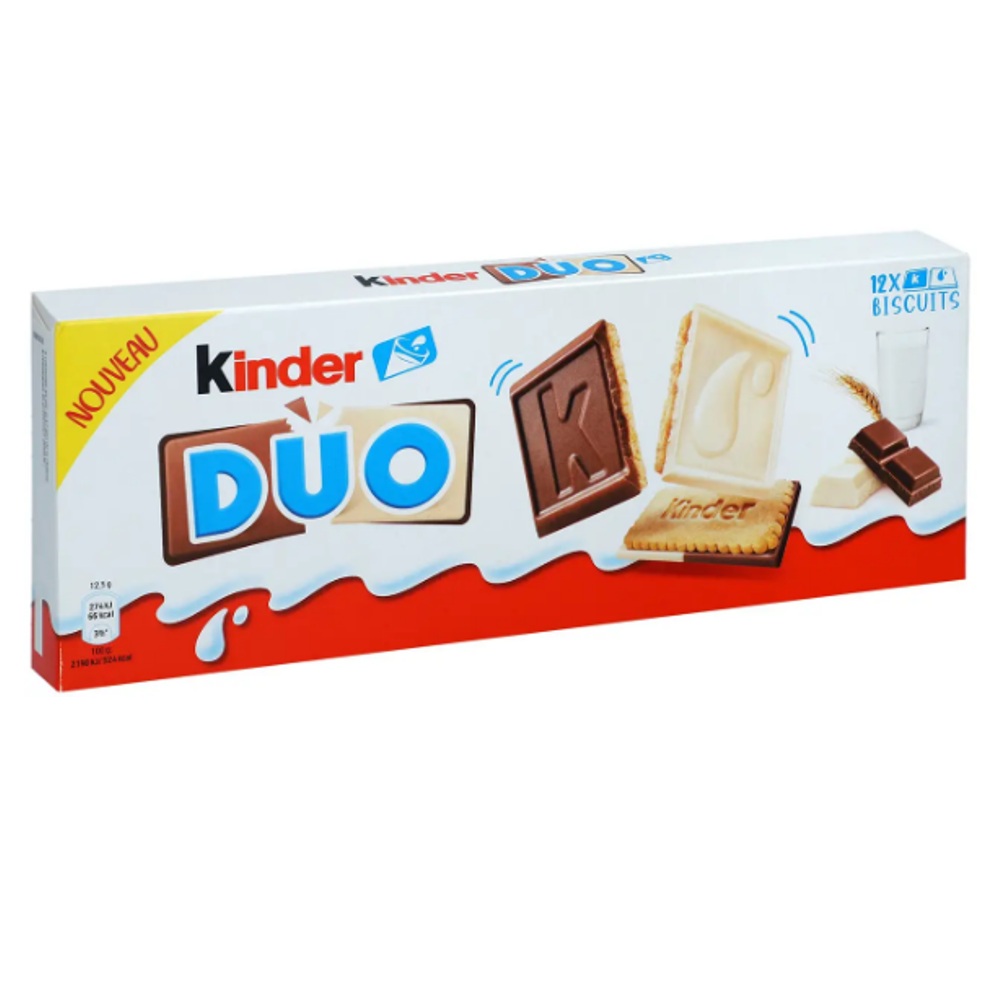 Шоколадно-молочне печиво Kinder Duo 150 г
